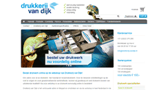 Desktop Screenshot of drukkerij-vandijk.nl